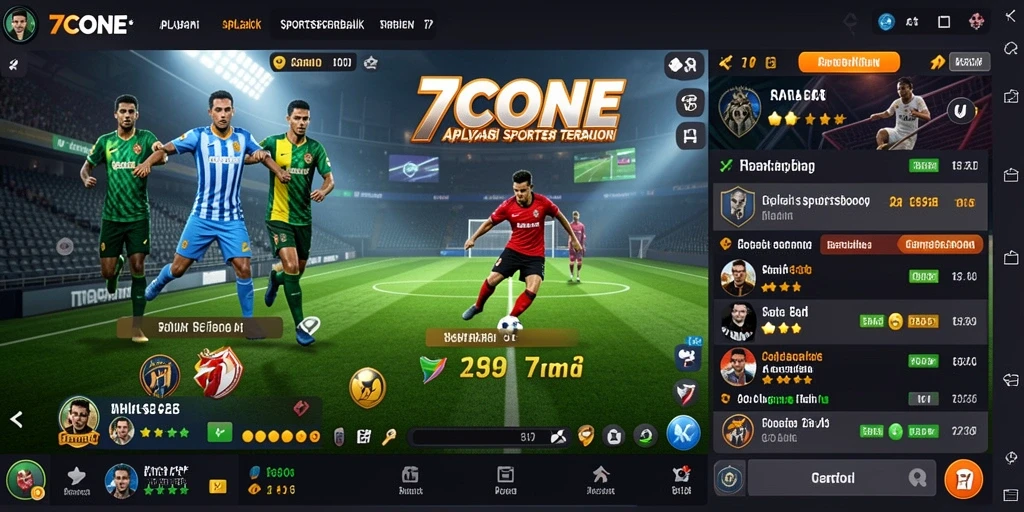 Tampilan menarik dari gameplay taruhan olahraga di 7CONE.