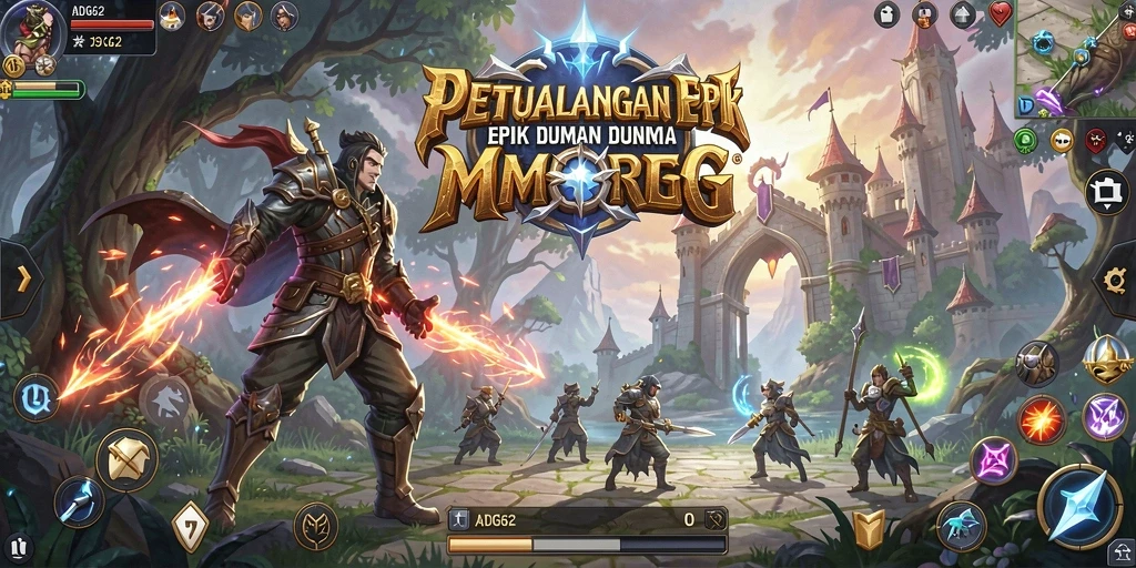 Gameplay ADG62 yang menarik dengan dunia yang luas dan karakter beragam.