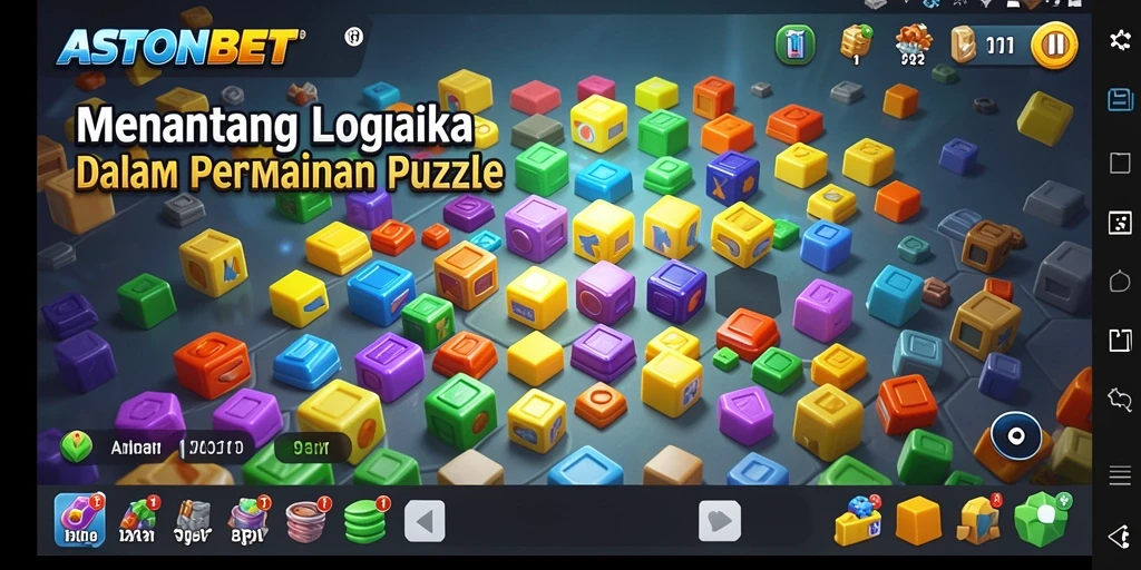 Tampilan menarik dan menantang dari gameplay ASTONBET yang mengasah otak.