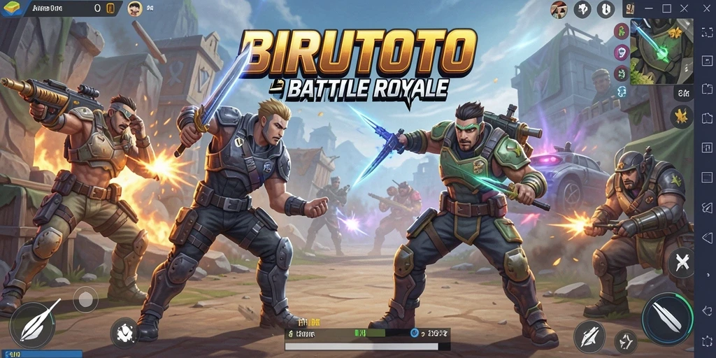 Tangkapan layar utama dari gameplay menegangkan di BIRUTOTO.
