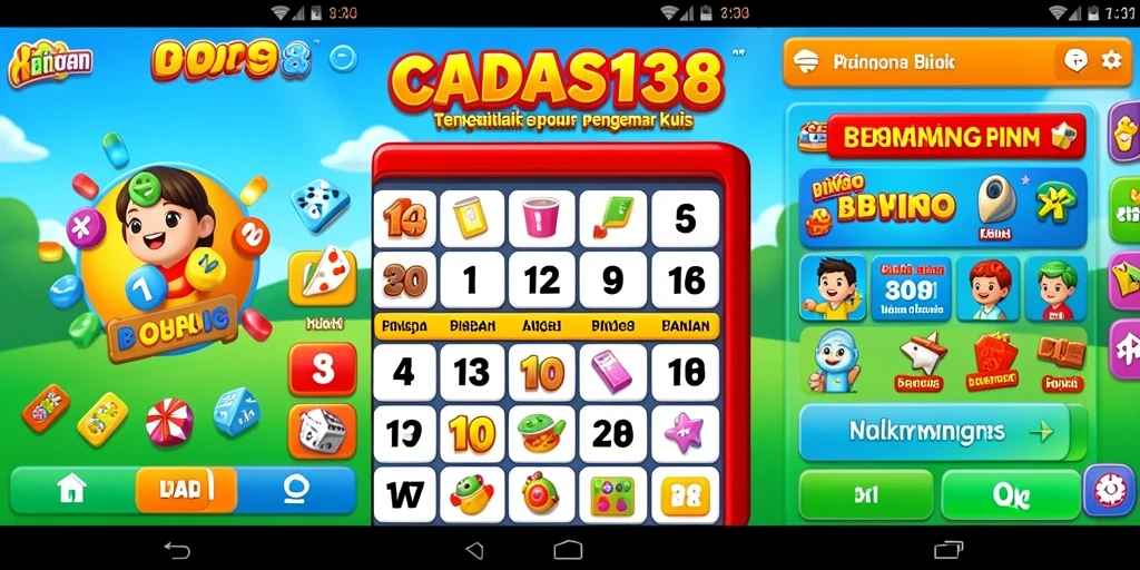 Tampilan gameplay seru CADAS138 dengan suasana Bingo yang mendebarkan.