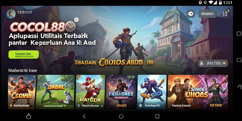 Screenshot utama COCOL88 menampilkan antarmuka aplikasi yang user-friendly.