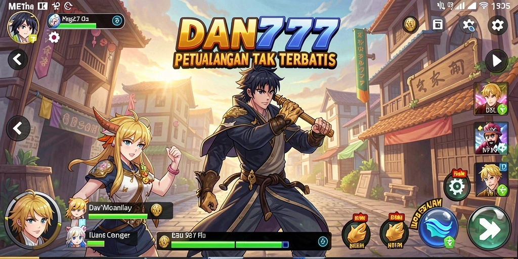 Screenshot gameplay yang menampilkan aksi seru di dunia Anime.
