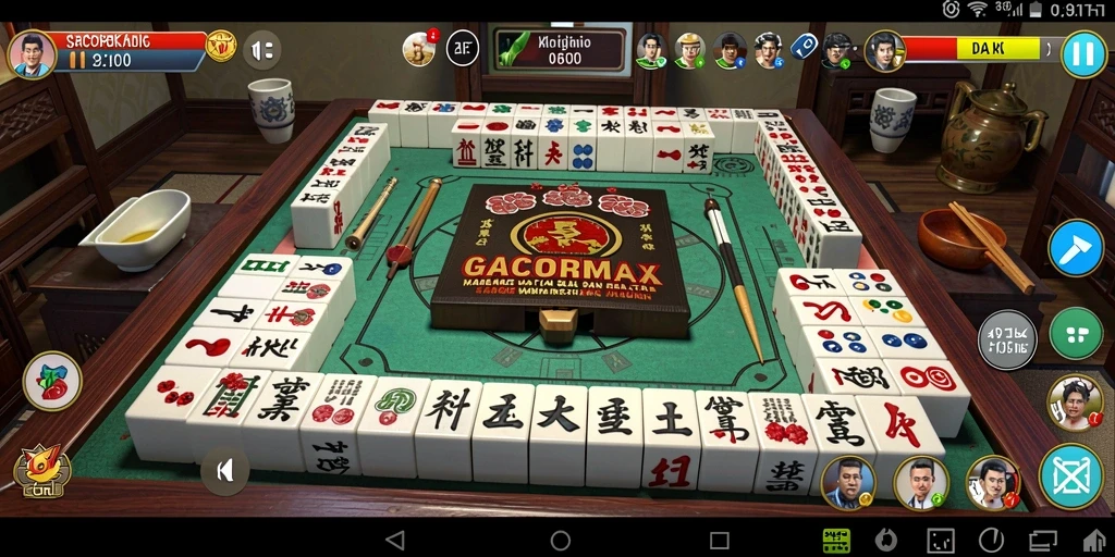 Tampilan gameplay Mahjong yang menantang dan seru.