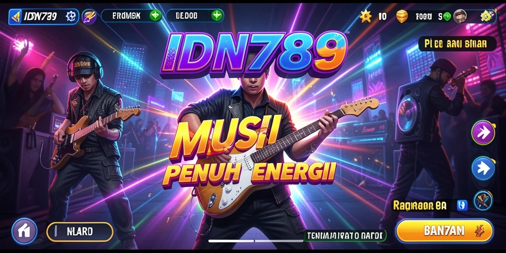 Tampilan gameplay IDN789 yang penuh warna dan energik.