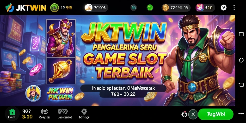 Tangkapan layar gameplay JKTWIN yang menampilkan keseruan permainan Slot.
