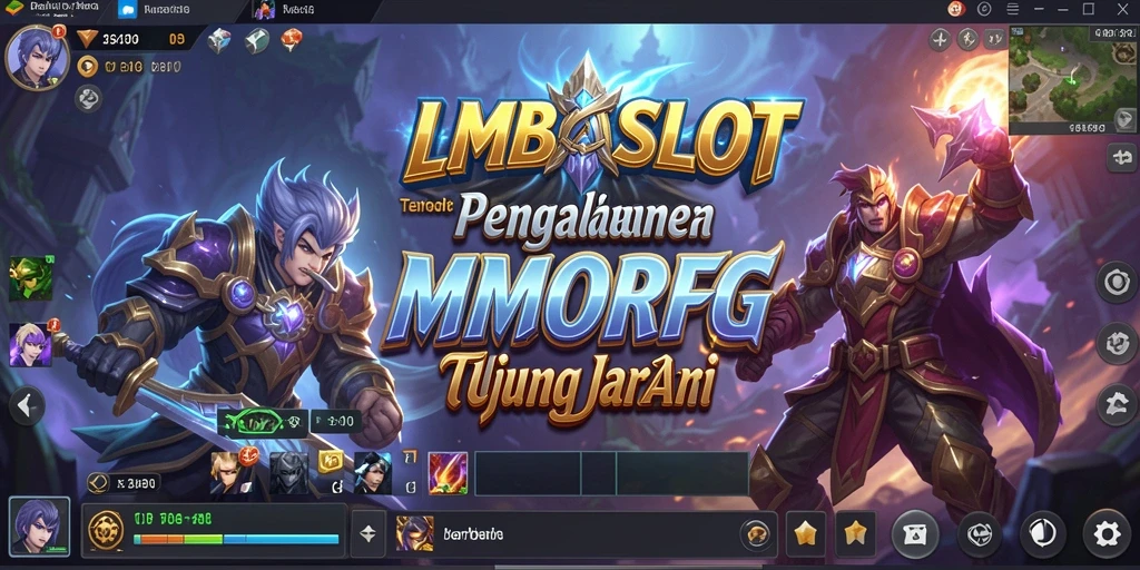 Screenshot LMBASLOT menunjukkan aksi pertarungan seru dalam MMORPG.