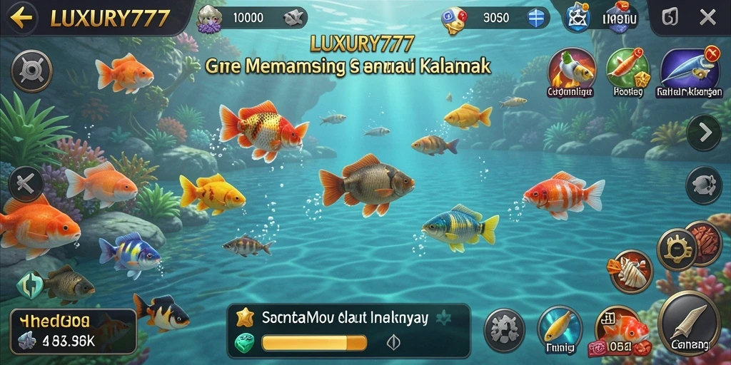 Tangkapan ikan yang megah dalam permainan LUXURY777.