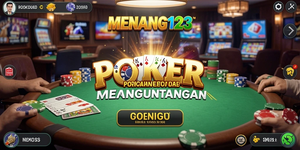 Tangkapan layar MENANG123 menampilkan aksi seru permainan Poker.