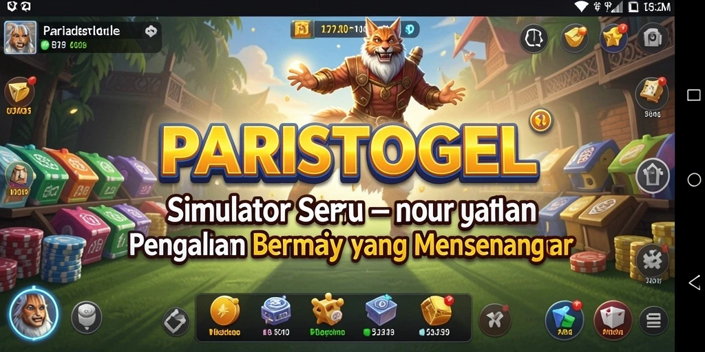 Tampilan gameplay PARISTOGEL yang menakjubkan dan menghibur.