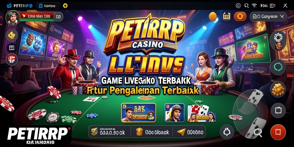 Tampilan gameplay Live Casino yang menarik dan interaktif di PETIRRP.