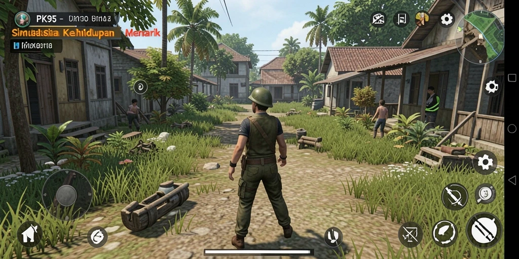 Tangkapan layar PK95 menunjukkan gameplay yang menarik dan imersif dari simulasi kehidupan.