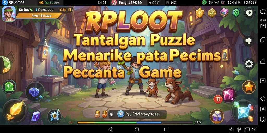 Tangkapan layar utama RPLOOT menampilkan gameplay Puzzle yang seru.